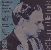 Album artwork for Symphonic Music of American Composer Irving Fine