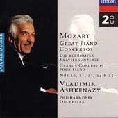 Album artwork for Mozart: Great Piano Concertos (Ashkenazy)