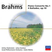 Album artwork for Brahms: Piano Concerto No. 1  (Rubinstein)