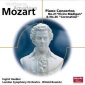 Album artwork for Mozart: Piano Concertos Nos. 21 & 26 (Haebler)