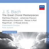 Album artwork for Bach: The Great Choral Masterpieces / Schreier