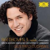Album artwork for Beethoven: Symphony #3, Overtures / Dudamel