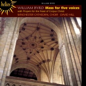 Album artwork for BYRD. Mass for five voices. Winchester Cathedral C