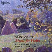 Album artwork for Saint-Saens: Music for Violin (Graffin/Devoyon)