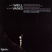 Album artwork for Weill/Vasks: Violin Concertos (Marwood)