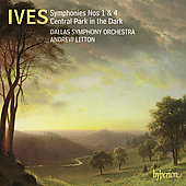 Album artwork for IVES. Symphonies 1 & 4. Dallas SO/Litton
