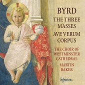 Album artwork for BYRD. The Three Masses. Westminster Cathedral Choi