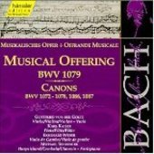 Album artwork for MUSICAL OFFERING BWV 1079, CANONS BWV 1072-1078, 1