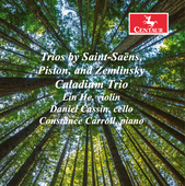 Album artwork for Trios by Saint-saëns, Piston, and Zemlinsky