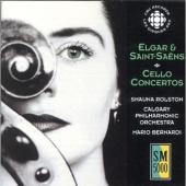Album artwork for Elgar, Saint Saens Cello Concertos / Rolston
