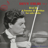 Album artwork for Devy Erlih, Vol. 1: Bach Sonatas & Partitas