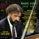 Album artwork for V3: Radu Lupu Live