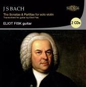 Album artwork for Bach: Sonatas & Partitas for violin (Guitar) Fisk