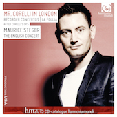 Album artwork for Mr. Corelli In London. Steger/English Concert/Cumm