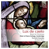 Album artwork for Lux de caelo - Music for Christmas. Clare College