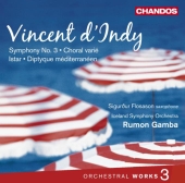 Album artwork for Vincent d'Indy: Symphony no. 3 / Choral varie