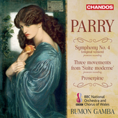 Album artwork for Parry: Symphony No. 4, Proserpine & Suite moderne