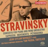 Album artwork for Stravinsky: Works for Piano & Orchestra / Bavouzet