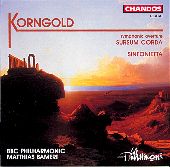 Album artwork for Korngold: Sinfonietta, Sursum Coda (Bambert)