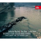 Album artwork for Works for Cello & Piano by Martinu, Eben, Sluka