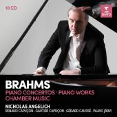 Album artwork for Brahms: Piano Concertos, Piano Works / Angelich