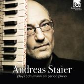 Album artwork for Andreas Staier plays Schumann on period piano