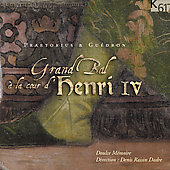 Album artwork for GRAND BAL A LA COUR D'HENRI IV