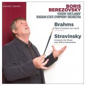 Album artwork for Brahms: Piano Concerto #1, Stravinsky: Piano Conce