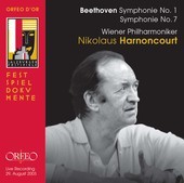 Album artwork for Beethoven Symphonie Nos. 1 and 7/Nikolaus Harnonco