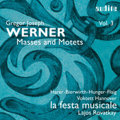 Album artwork for Gregor Joseph Werner: Masses & Motets, Vol. 3