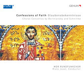 Album artwork for Confessions of Faith: Choral Concertos by Bortnian