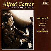 Album artwork for Alfred Cortot: Late Recordings Vol. 3