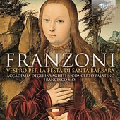 Album artwork for Franzoni: Vespro per la festa di Santa Barbara