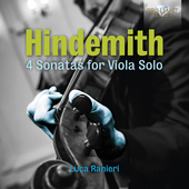 Album artwork for Hindemith: 4 Sonatas for Viola Solo