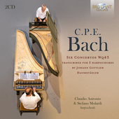 Album artwork for Bach: 6 Concertos, Wq. 43 Transcribed for 2 Harpsi