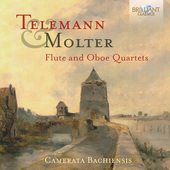 Album artwork for Telemann and Molter: Flute and Oboe Quartets