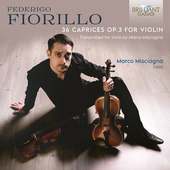 Album artwork for Fiorillo: 36 Caprices, Op. 3