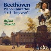 Album artwork for Beethoven Piano Concertos 4 & 5 Brendel