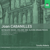 Album artwork for Cabanilles: Keyboard Music, Vol. 1