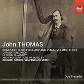 Album artwork for John Thomas: Complete Duos for Harp and Piano, Vol