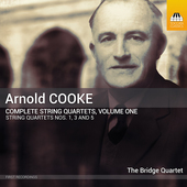 Album artwork for Arnold Cooke: Complete String Quartets, Volume One