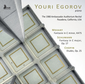 Album artwork for Youri Egorov - The 1980 Ambassador Auditorium Reci