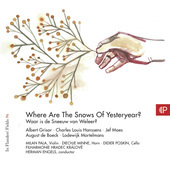 Album artwork for WHERE ARE SNOWS OF YESSTERDAY
