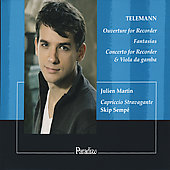 Album artwork for Telemann: Overture, Fantasia & Concerto (Julien Ma