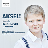 Album artwork for Bach, Handel, Mozart: Arias / Aksel