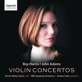 Album artwork for Harris & Adams: Violin Concertos