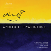 Album artwork for Mozart: Apollo et Hyacinthus