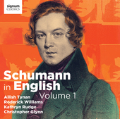 Album artwork for Schumann in English, Vol. 1