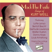 Album artwork for MACK THE KNIFE, SONGS OF KURT WEILL