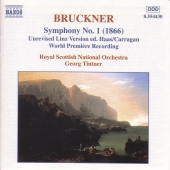 Album artwork for Bruckner: Symphony 1 (1866 version) / Tintner 